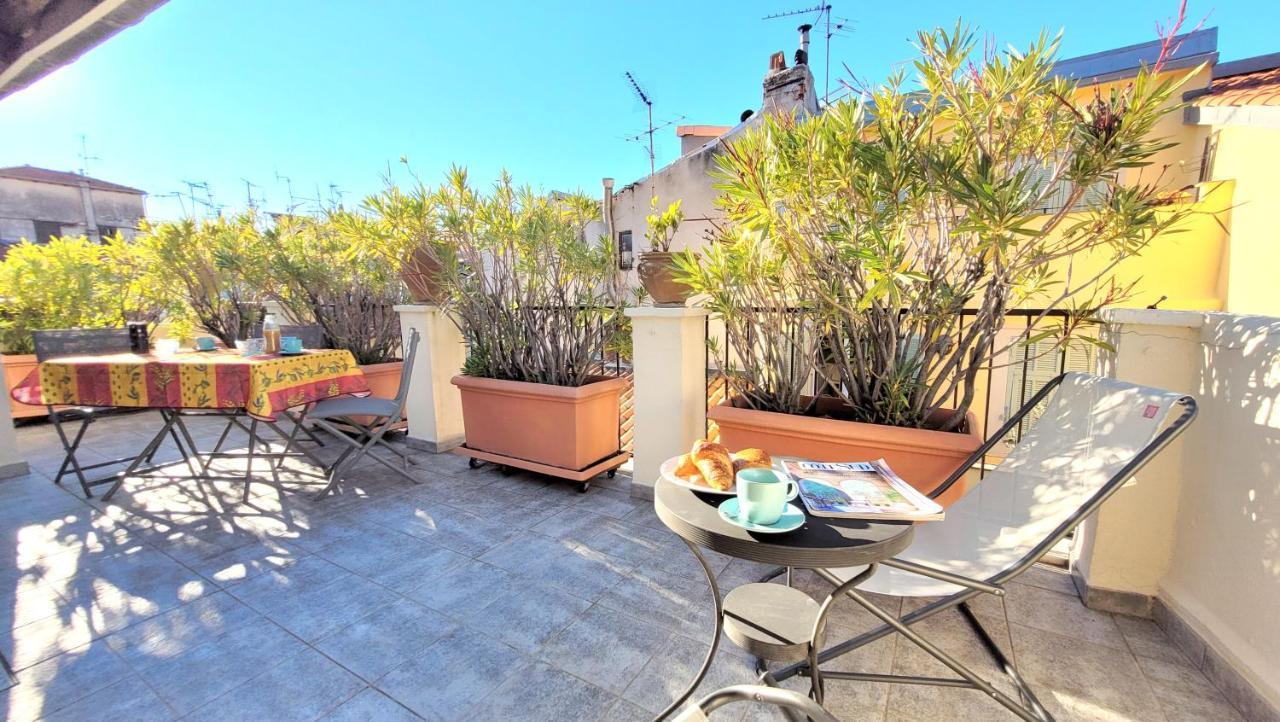 Ze Perfect Place - Appartement De Charme Nicois - 2 Chb & 2 Sdb - Ac - Terrasse - Vieux Nice Bagian luar foto